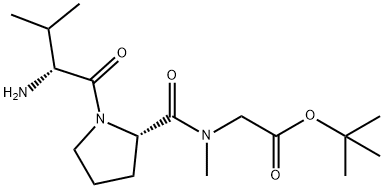 Glycine, N-methyl-N-(1-D-valyl-L-prolyl)-, 1,1-dimethylethyl ester (9CI) Structure
