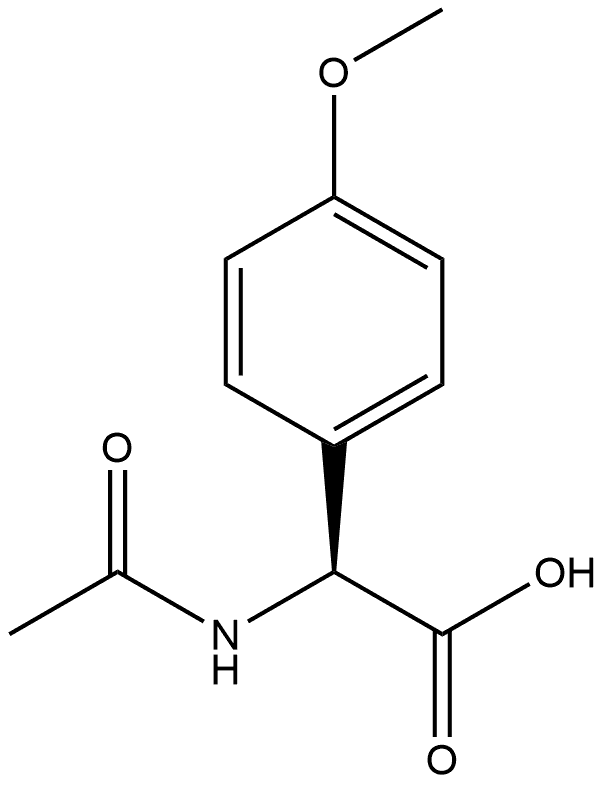 N-Ac-S-4-methoxyphenylglycine Structure