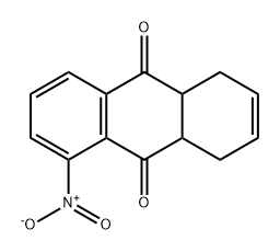 5-NITRO-1,4,4A,9A-TETRAHYDRO-ANTHRAQUINONE 结构式