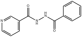 3-Pyridinecarboxylic acid, 2-benzoylhydrazide Structure