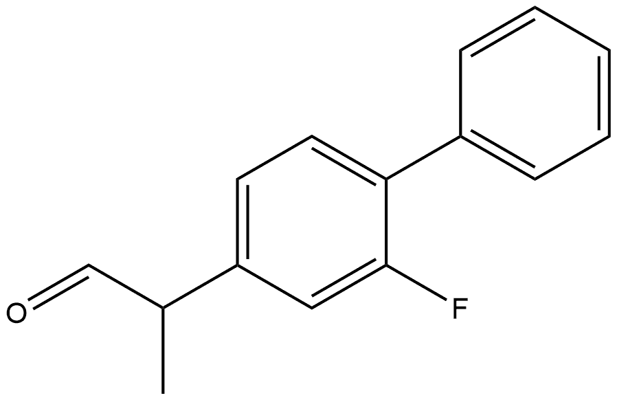 [1,1'-Biphenyl]-4-acetaldehyde, 2-fluoro-α-methyl- Struktur