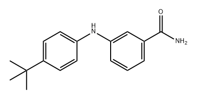 Benzamide, 3-[[4-(1,1-dimethylethyl)phenyl]amino]- Structure