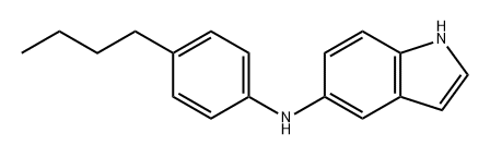 1H-Indol-5-amine, N-(4-butylphenyl)- 结构式