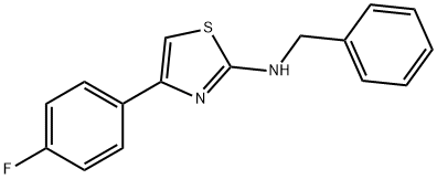 N-benzyl-4-(4-fluorophenyl)-1,3-thiazol-2-amine 结构式