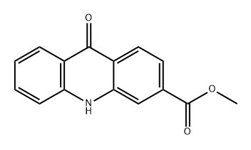 3-Acridinecarboxylic acid, 9,10-dihydro-9-oxo-, methyl ester Structure