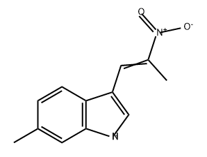 1H-Indole, 6-methyl-3-(2-nitro-1-propen-1-yl)- Structure