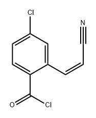 Benzoyl chloride, 4-chloro-2-(2-cyanoethenyl)-, (Z)- (9CI)