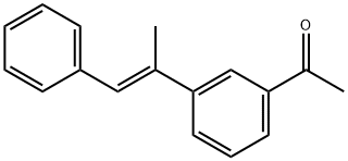 Ethanone, 1-[3-[(1E)-1-methyl-2-phenylethenyl]phenyl]- 结构式