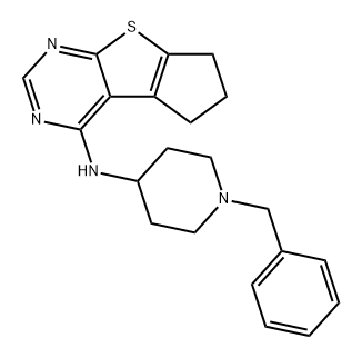 5H-Cyclopenta[4,5]thieno[2,3-d]pyrimidin-4-amine, 6,7-dihydro-N-[1-(phenylmethyl)-4-piperidinyl]-|WAY-615693