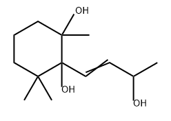 1,2-Cyclohexanediol, 2-(3-hydroxy-1-buten-1-yl)-1,3,3-trimethyl- Structure