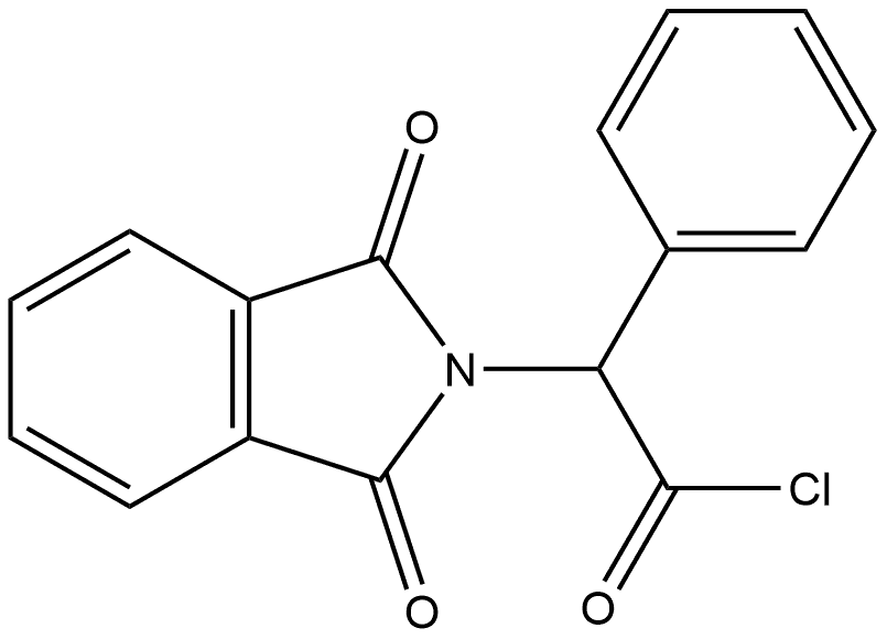 2H-Isoindole-2-acetyl chloride, 1,3-dihydro-1,3-dioxo-α-phenyl- Structure
