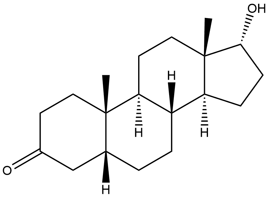 Androstan-3-one, 17-hydroxy-, (5β,17α)- 结构式