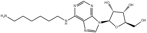 Adenosine, N-(6-aminohexyl)- Structure