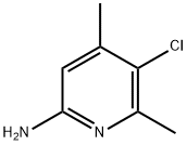 5-氯-4,6-二甲基-2-吡啶胺, 56960-79-3, 结构式