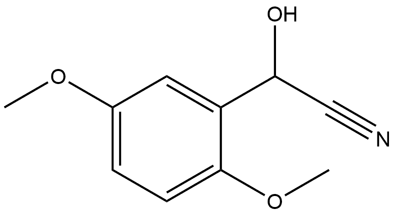 Benzeneacetonitrile, α-hydroxy-2,5-dimethoxy-,56979-58-9,结构式
