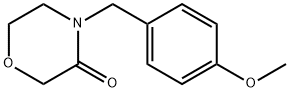 4-[(4-甲氧基苯基)甲基]-3-吗啉酮,570398-19-5,结构式