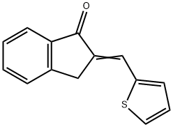 2-(噻吩-2-基亚甲基)-2,3-二氢-1H-茚-1-酮, 5706-21-8, 结构式