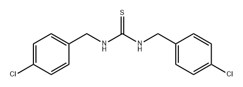 Thiourea, N,N'-bis[(4-chlorophenyl)methyl]- Structure