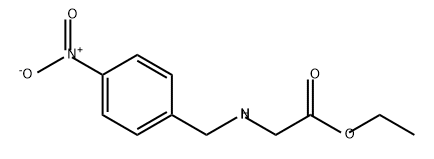 Glycine, N-[(4-nitrophenyl)methyl]-, ethyl ester Structure