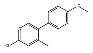 Pyridine, 2-chloro-5-(4-methoxyphenyl)-4-methyl-|