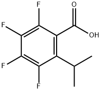 Benzoic acid, 2,3,4,5-tetrafluoro-6-(1-methylethyl)- Structure