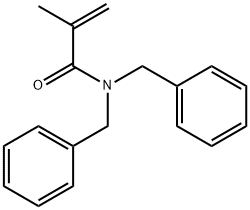 2-Propenamide, 2-methyl-N,N-bis(phenylmethyl)- Struktur