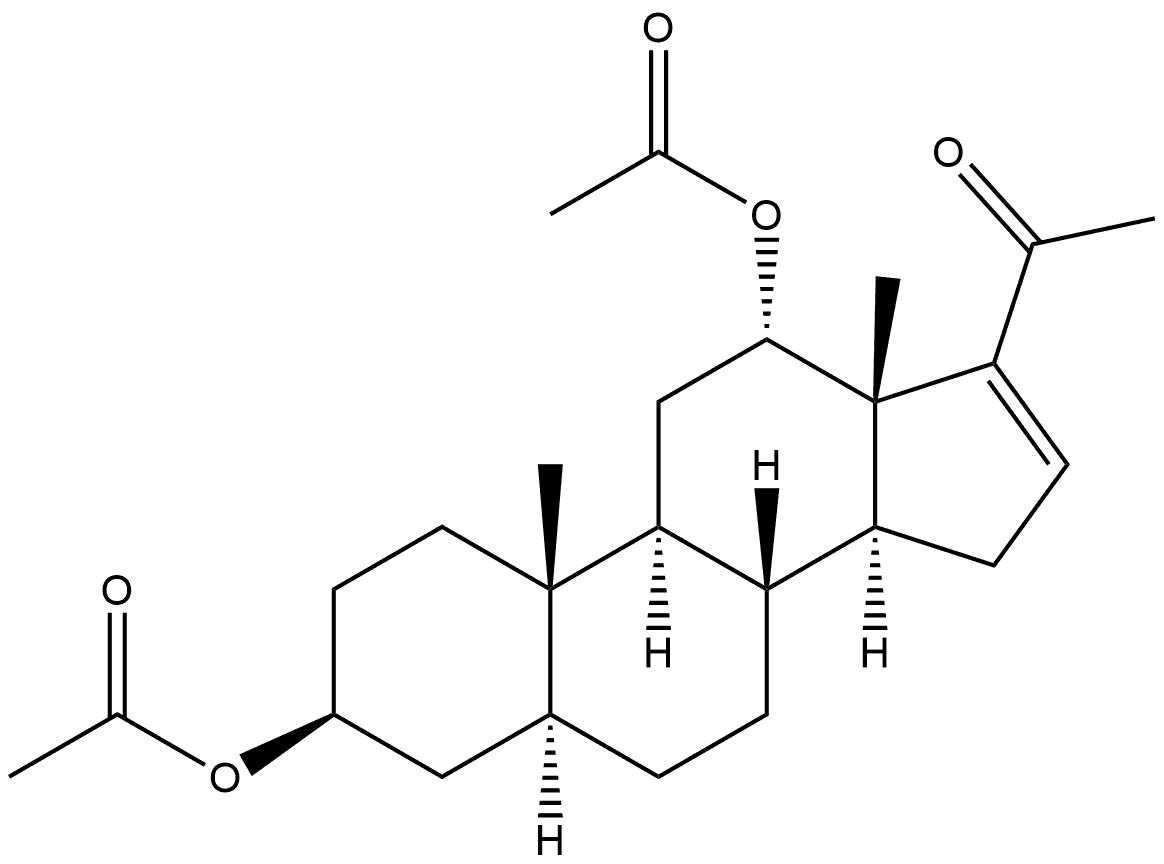 5767-82-8 Pregn-16-en-20-one, 3,12-bis(acetyloxy)-, (3β,5α,12α)-