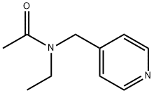 N-乙基-N-(吡啶-4-)甲基乙酰胺,57786-22-8,结构式