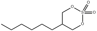 1,3,2-Dioxathiane, 5-hexyl-, 2,2-dioxide 结构式