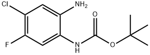 (2-氨基-4-氯-5-氟苯基)氨基甲酸叔丁酯, 579474-50-3, 结构式