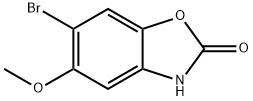 2(3H)-Benzoxazolone, 6-bromo-5-methoxy- 结构式