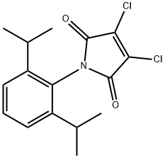 1H-Pyrrole-2,5-dione, 1-[2,6-bis(1-methylethyl)phenyl]-3,4-dichloro- Structure