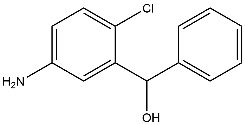Benzenemethanol, 5-amino-2-chloro-α-phenyl- Structure
