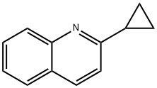 Quinoline, 2-cyclopropyl- Structure