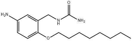 Urea, N-[[5-amino-2-(octyloxy)phenyl]methyl]- Struktur