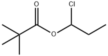 Propanoic acid, 2,2-dimethyl-, 1-chloropropyl ester Structure