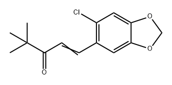 1-Penten-3-one, 1-(6-chloro-1,3-benzodioxol-5-yl)-4,4-dimethyl- Struktur