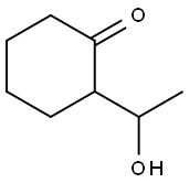 Cyclohexanone, 2-(1-hydroxyethyl)- Struktur