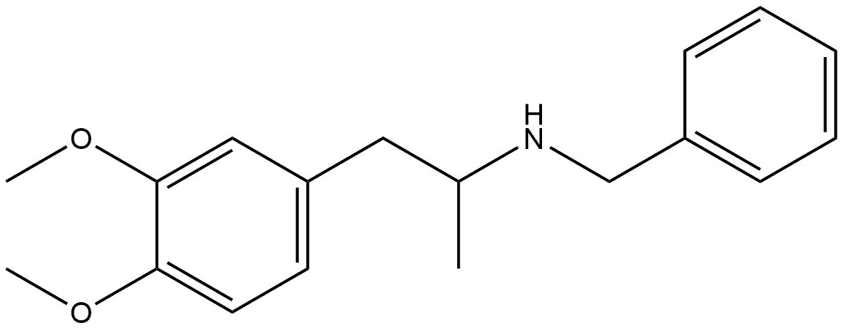 N-Benzyl-1-(3,4-dimethoxyphenyl)propan-2-amine Structure