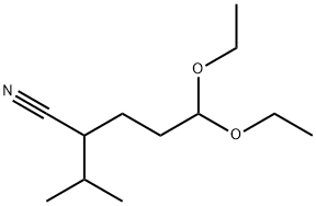 5,5-Diethoxy-2-isopropyl-pentanenitrile Structure