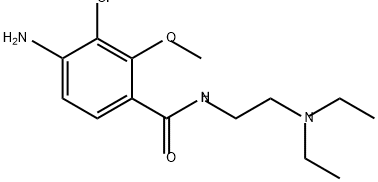 Benzamide, 4-amino-3-chloro-N-[2-(diethylamino)ethyl]-2-methoxy- Structure