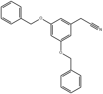 Benzeneacetonitrile, 3,5-bis(phenylmethoxy)- 化学構造式