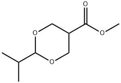 1,3-Dioxane-5-carboxylic acid, 2-(1-methylethyl)-, methyl ester Structure