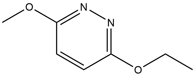 3-Ethoxy-6-methoxypyridazine 结构式