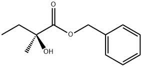 Butanoic acid, 2-hydroxy-2-methyl-, phenylmethyl ester, (2S)- 化学構造式