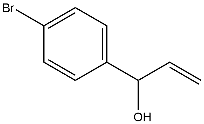 Benzenemethanol, 4-bromo-α-ethenyl- Structure