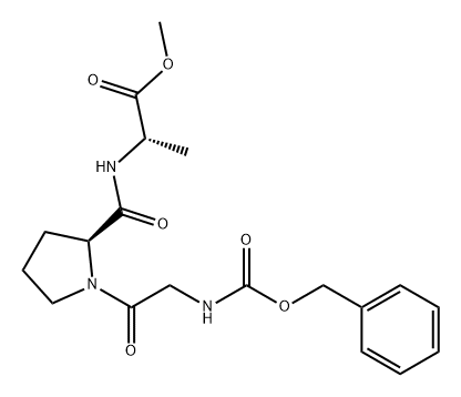 L-Alanine, N-[1-[N-[(phenylmethoxy)carbonyl]glycyl]-L-prolyl]-, methyl ester (9CI) 化学構造式