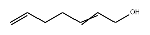 2,6-ヘプタジエン-1-オール 化学構造式