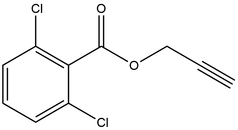 2-Propyn-1-yl 2,6-dichlorobenzoate 结构式