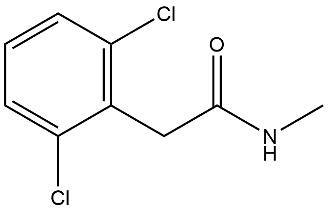 2,6-Dichloro-N-methylbenzeneacetamide 结构式